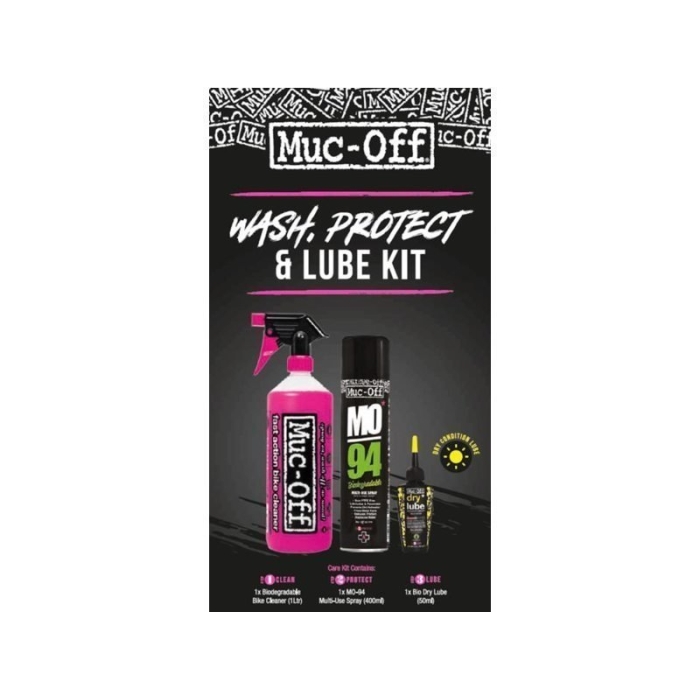 Muc Off Muc-off wash protect & lube kit (dry lube version)